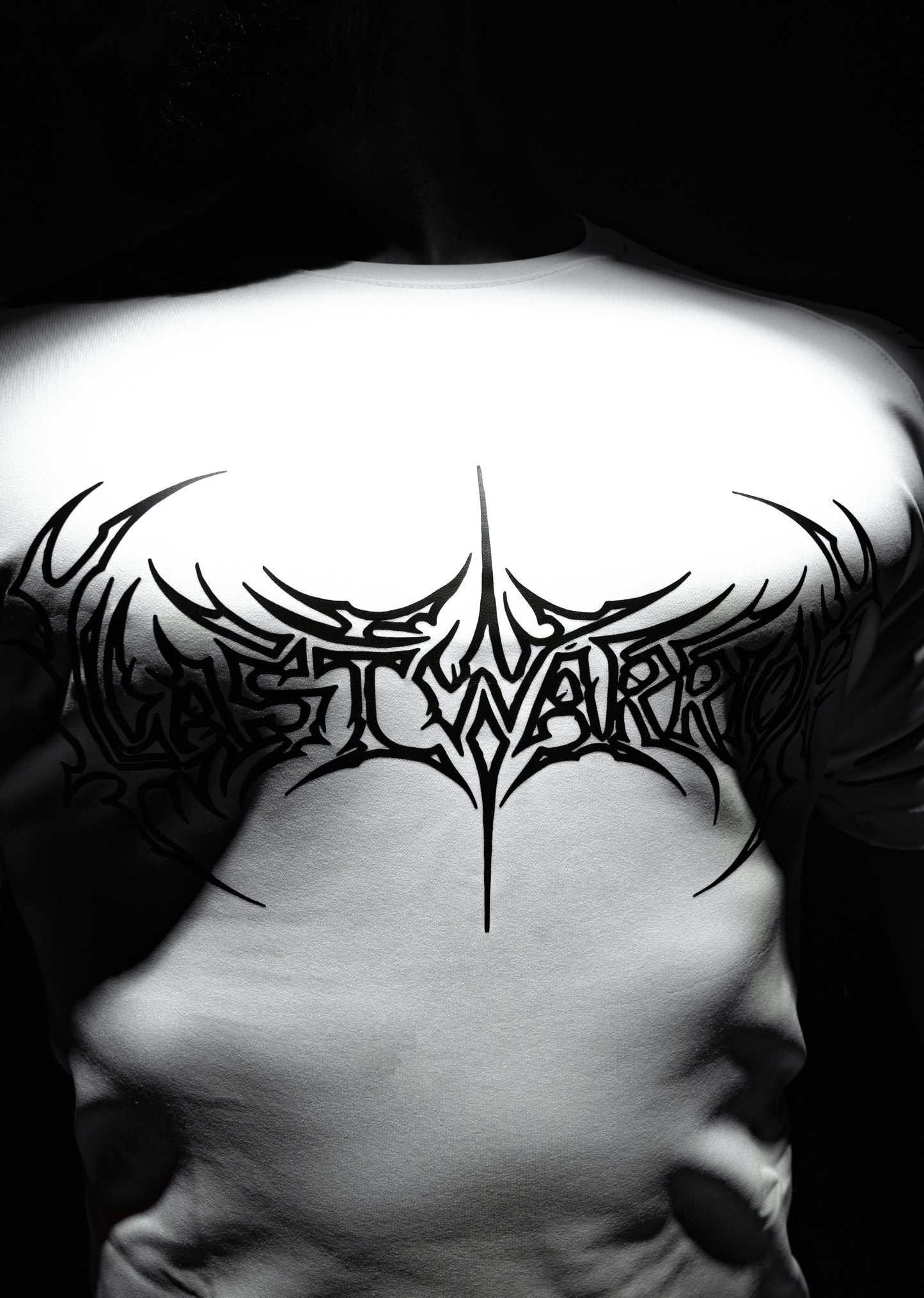 dark soul compression t-shirt WHITE EDITION