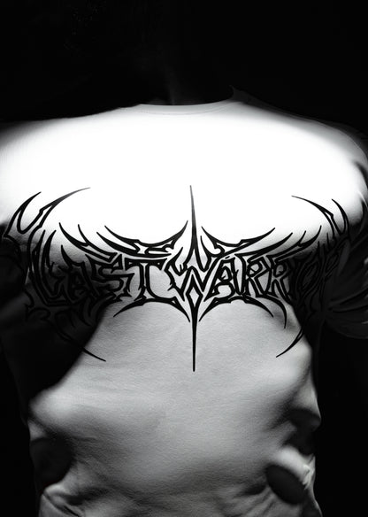 dark soul compression t-shirt WHITE EDITION