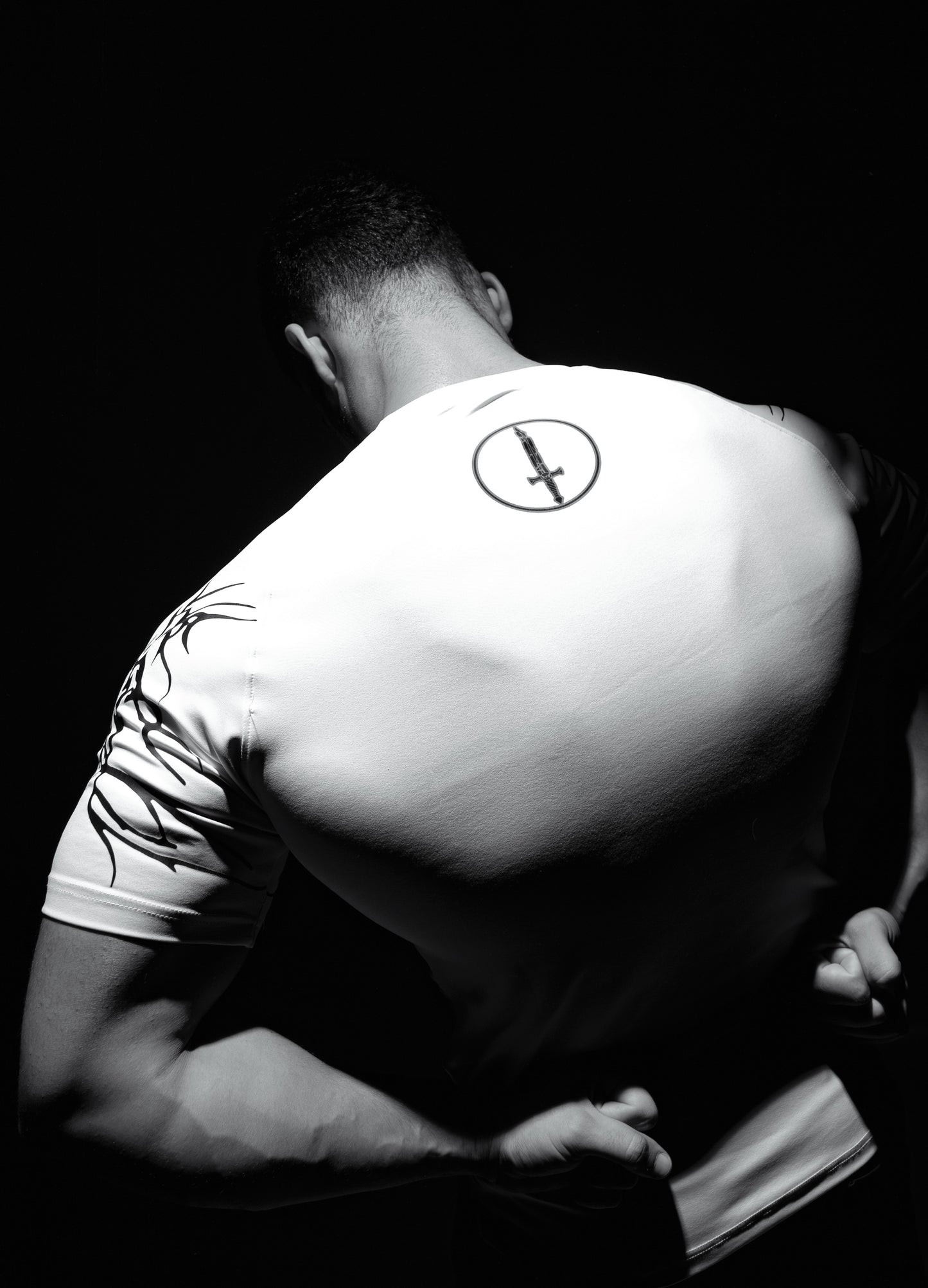 dark soul compression t-shirt WHITE EDITION