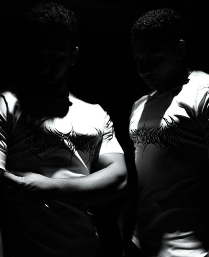 dark soul compression t-shirt WHITE EDITION